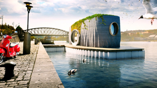 Construir una futurista casa flotante en 48 horas, el último reto de la impresión 3D